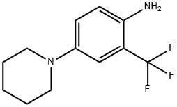 4-piperidin-1-yl-2-(trifluoromethyl)aniline Structure