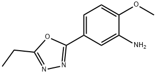 5-(5-ETHYL-1,3,4-OXADIAZOL-2-YL)-2-METHOXYANILINE 구조식 이미지