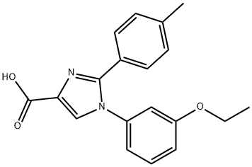 1-(3-ETHOXYPHENYL)-2-(4-METHYLPHENYL)-1H-IMIDAZOLE-4-CARBOXYLIC ACID Structure