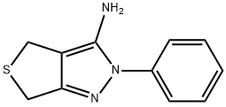 2-PHENYL-2,6-DIHYDRO-4H-THIENO[3,4-C]PYRAZOL-3-AMINE 구조식 이미지