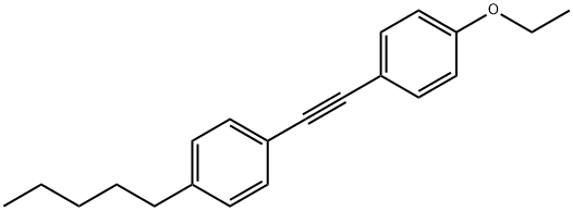 1-(4-에톡시페닐)-2-(4-N-펜틸페닐)-아세틸렌 구조식 이미지