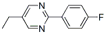 Pyrimidine, 5-ethyl-2-(4-fluorophenyl)- (9CI) Structure