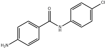 4-아미노-N-(4-클로로페닐)벤자미드 구조식 이미지