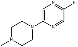 2-BROMO-5-(4-METHYLPIPERAZIN-1-YL)PYRAZINE Structure