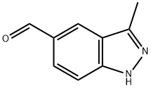 1H-인다졸-5-카르복스알데히드,3-메틸- 구조식 이미지