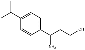 3-AMINO-3-(4-ISOPROPYL-PHENYL)-PROPAN-1-OL Structure