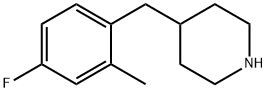 4-(4-FLUORO-2-METHYL-BENZYL)-PIPERIDINE Structure