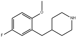4-(5-FLUORO-2-METHOXY-BENZYL)-PIPERIDINE Structure
