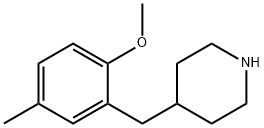 4-(2-METHOXY-5-METHYL-BENZYL)-PIPERIDINE Structure
