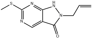 2-allyl-6-(Methylthio)-1H-pyrazolo[3,4-d]pyriMidin-3(2H)-one 구조식 이미지
