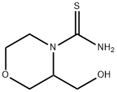 4-Morpholinecarbothioamide,  3-(hydroxymethyl)- Structure