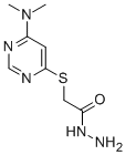 (6-Dimethylaminopyrimidin-4-ylthio)acetohydrazide Structure