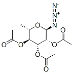 2,3,4-TRI-O-ACETYL-ALPHA-L-RHAMNOPYRANOSYL아지드 구조식 이미지