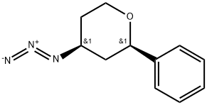 (2R,4S)-4-azido-2-phenyltetrahydro-2H-pyran 구조식 이미지