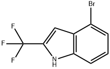 4-BROMO-2-(TRIFLUOROMETHYL)-1H-INDOLE 구조식 이미지