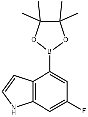 955978-85-5 1H-Indole, 6-fluoro-4-(4,4,5,5-tetraMethyl-1,3,2-dioxaborolan-2-yl)-