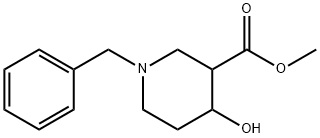 Methyl 1-Benzyl-4-hydroxypiperidine-3-carboxylate 구조식 이미지