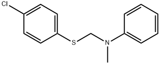 N-Methyl-N-[[(4-chlorophenyl)thio]methyl]benzenamine Structure