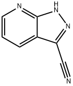 1H-pyrazolo[3,4-b]pyridine-3-carbonitrile 구조식 이미지
