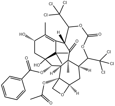 7,10-Bis-O-(2,2,2-trichloroethoxycarbonyl)-10-deacetylbaccatin III Structure