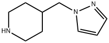 4-(1H-피라졸-1-일메틸)피페리딘 구조식 이미지