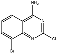 4-아미노-8-브로모-2-클로로퀴나졸린 구조식 이미지