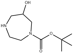 헥사히드로-6-히드록시-1H-1,4-디아제핀-1-카르복실산tert-부틸에스테르 구조식 이미지