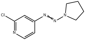 2-chloro-4-[(pyrrolidin-1-yl)diazenyl]pyridine Structure