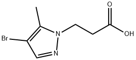 3-(4-Bromo-5-methyl-1H-pyrazol-1-yl)propanoic acid Structure