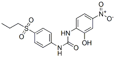 5-니트로-2-[N'-(4-프로필술포닐페닐)우레이도]페놀 구조식 이미지