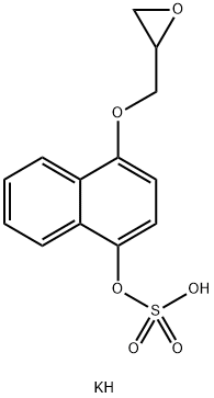 Potassium 1-(2,3-Epoxypropoxy)-4-naphthol Sulfate Structure