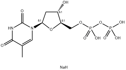 2'-데옥시티미딘-5'-이인산삼나트륨염 구조식 이미지