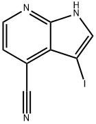 3-IODO-1H-PYRROLO[2,3-B]PYRIDINE-4-CARBONITRILE Structure