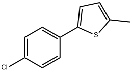 Thiophene, 2-(4-chlorophenyl)-5-methyl- Structure