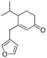 (-)-3-[(3-Furanyl)methyl]-4-(1-methylethyl)-2-cyclohexen-1-one Structure