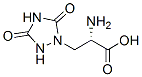 3-(3,5-디옥소-1,2,4-트리아졸리딘-1-일)알라닌 구조식 이미지