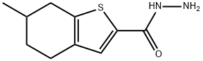 6-methyl-4,5,6,7-tetrahydro-1-benzothiophene-2-carbohydrazide(SALTDATA: FREE) 구조식 이미지