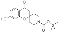 TERT-BUTYL 7-HYDROXY-4-OXOSPIRO[CHROMAN-2,4'-PIPERIDINE]-1'-CARBOXYLATE Structure