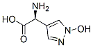 1H-Pyrazole-4-acetic  acid,  -alpha--amino-1-hydroxy-,  (-alpha-S)- Structure