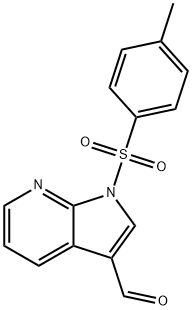 1-tosyl-1H-pyrrolo[2,3-b]pyridine-3-carbaldehyde 구조식 이미지