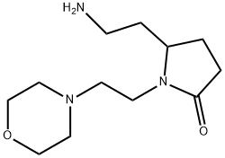 5-(2-Amino-ethyl)-1-(2-morpholin-4-yl-ethyl)-pyrrolidin-2-one 구조식 이미지