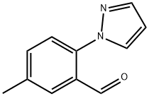 5-METHYL-2-(1H-PYRAZOL-1-YL)BENZALDEHYDE Structure