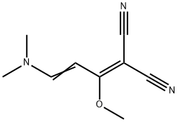 2-[3-(다이메틸아미노)-1-메톡시-2-프로페닐리덴]말로노니트릴 구조식 이미지
