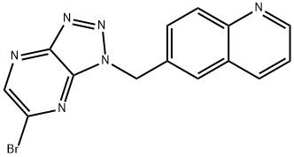 6-((6-broMo-1H-[1,2,3]triazolo[4,5-b]pyrazin-1-yl)Methyl)quinoline Structure
