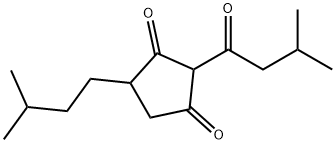 4-(3-Methylbutyl)-2-(3-methyl-1-oxobutyl)-1,3-cyclopentanedione 구조식 이미지