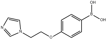 4-(2-(1H-Imidazol-1-yl)ethoxy)phenylboronic acid 구조식 이미지