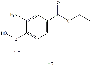 2-amino-4-(ethoxycarbonyl)phenylboronic acid, HCl 구조식 이미지
