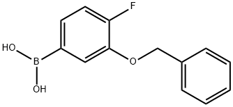 3-(Benzyloxy)-4-fluorophenylboronic acid Structure