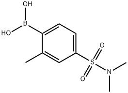 N,N-Dimethyl 4-borono-3-methylbenzenesulfonamide 구조식 이미지