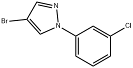 4-Bromo-1-(3-chlorophenyl)-1H-pyrazole Structure